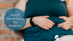 Woman holding her belly in pain