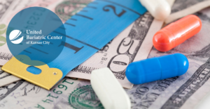 Money, pills, tape measure