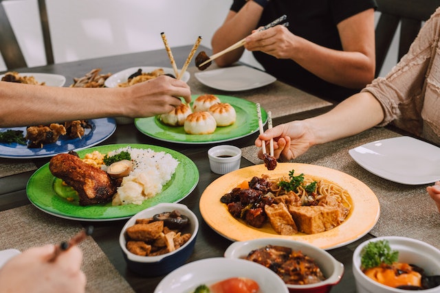 A full Table of Asian Cuisine
