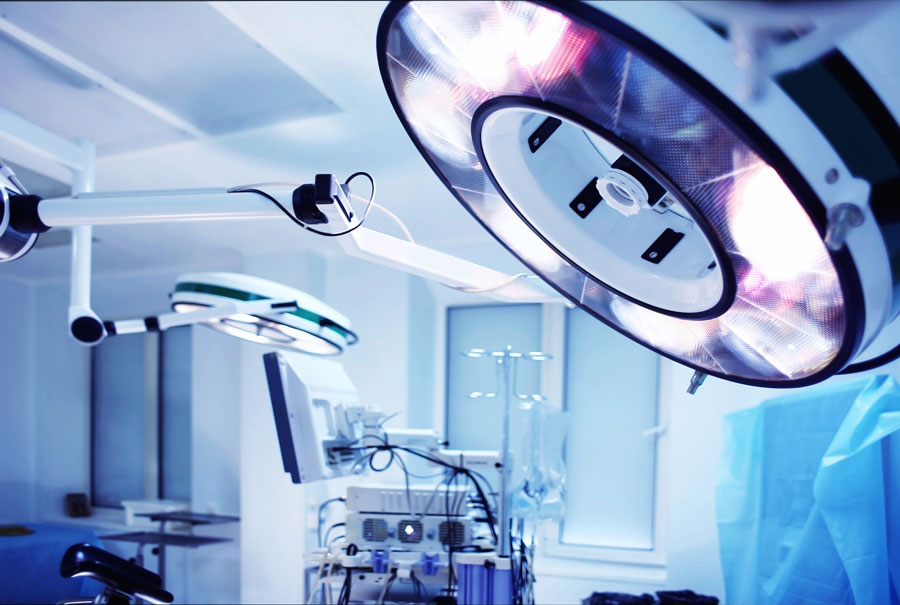 Bariatric surgical equipment in operating room